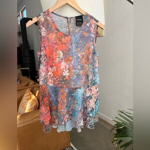 Cartise Ruffle Tiered Sleeveless Blouse